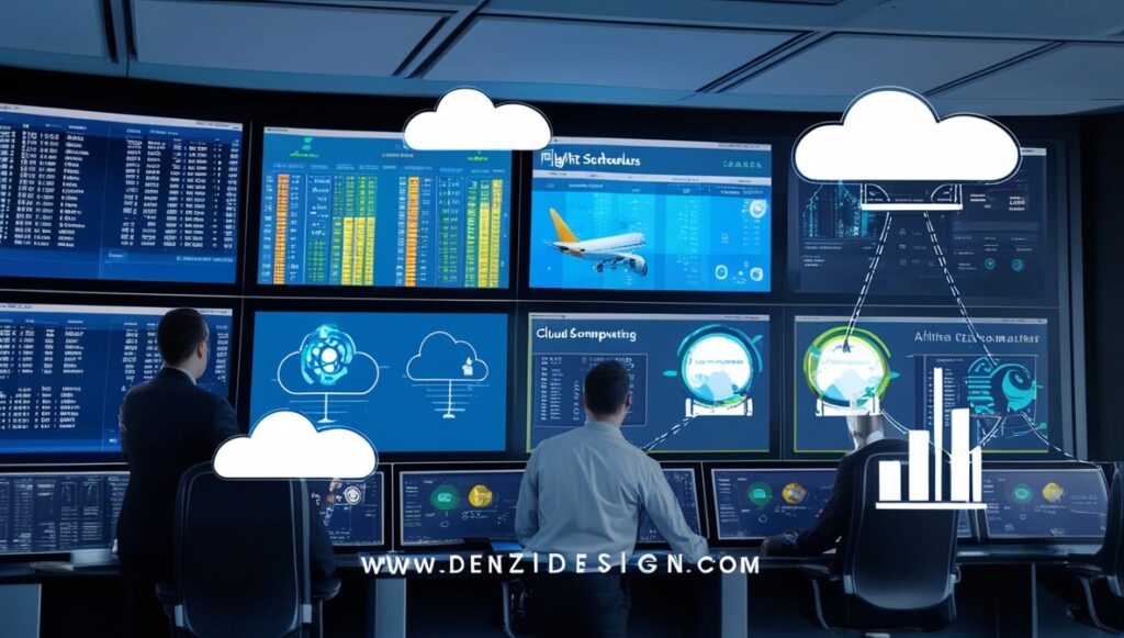 Airline operations control room highlighting cloud outage impact and airline tech infrastructure modernization
